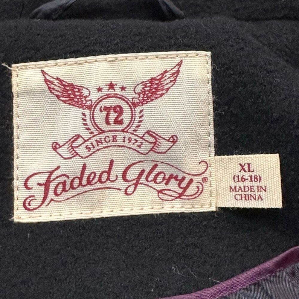 Faded Glory Full Zip Jacket Black | Women Size XL 16-18 - Picture 4 of 16